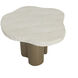 Idris 44 X 30.5 inch Cream / Antique Brass Outdoor Dining Table